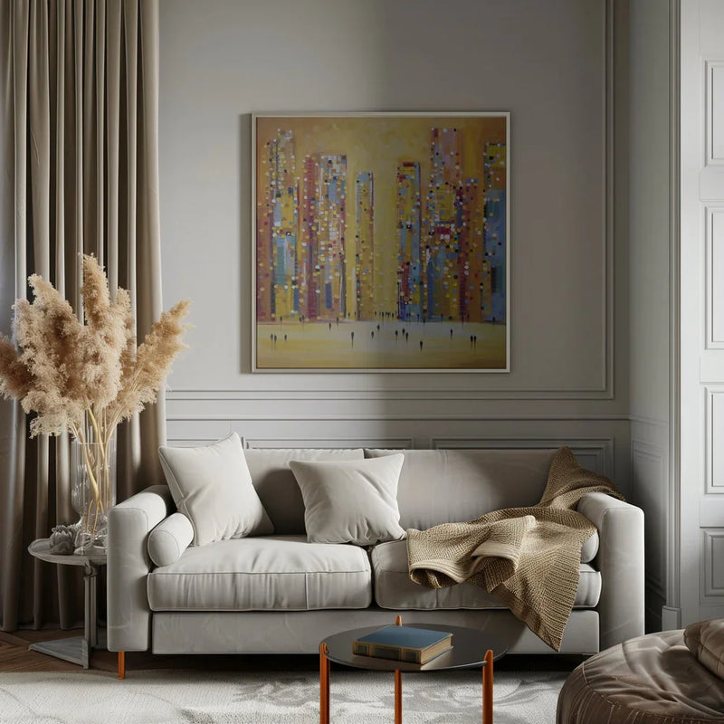 Sunset Reverie by Ekaterina Ermilkina Square Canvas Print Art for Modern Home Decor. Decorate your office or living room with canvas artwork