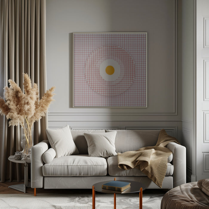 Egg Plate Ou0.1 by Julia Ramiro Square Canvas Print Art for Modern Home Decor. Decorate your office or living room with canvas artwork