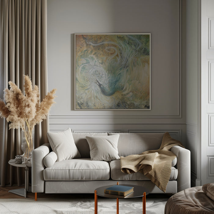 In the Gardens of the Sun by Stephanie Law Square Canvas Print Art for Modern Home Decor. Decorate your office or living room with canvas artwork