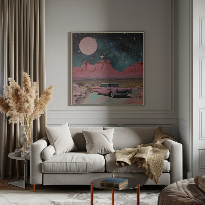 SpaceRide 4.0 by Samantha Hearn Square Canvas Print Art for Modern Home Decor. Decorate your office or living room with canvas artwork