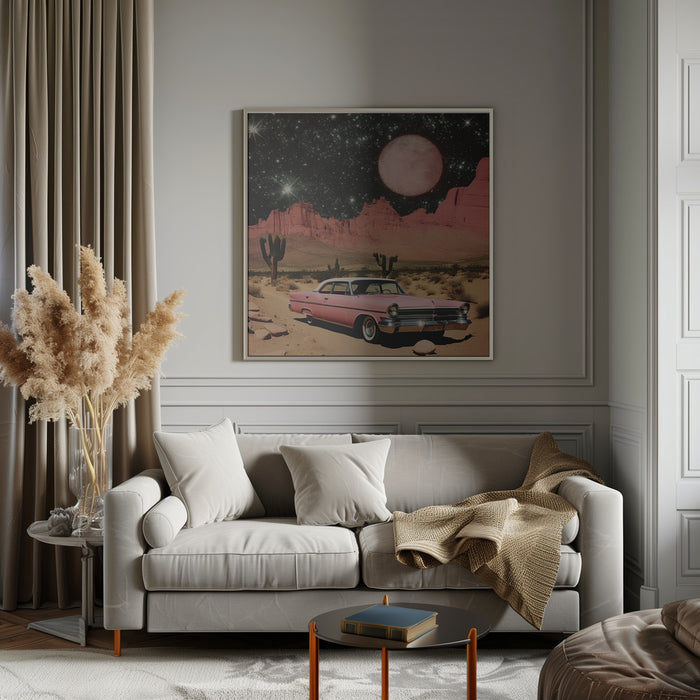 SpaceRide 8.0 by Samantha Hearn Square Canvas Print Art for Modern Home Decor. Decorate your office or living room with canvas artwork