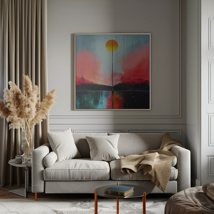 Second World 5 by Justyna Jaszke Square Canvas Print Art for Modern Home Decor. Decorate your office or living room with canvas artwork