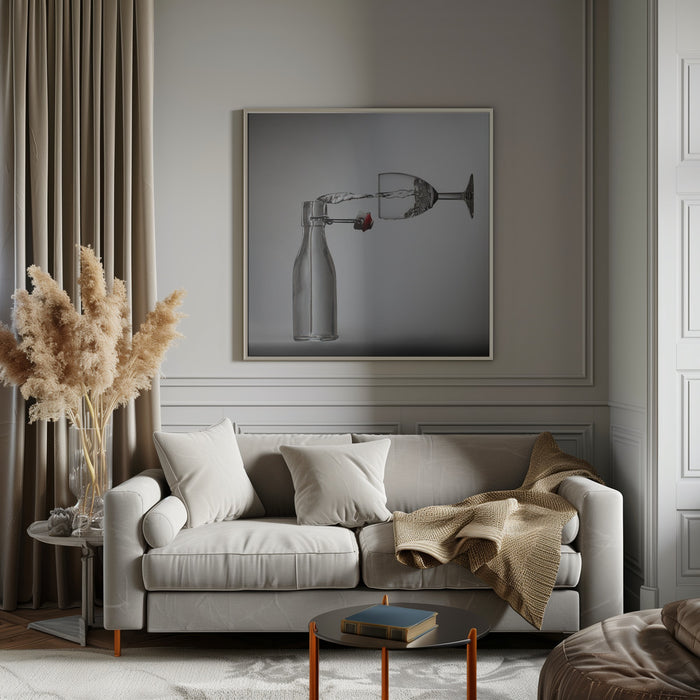 Pouring? Square Canvas Art  Wieteke de Kogel 