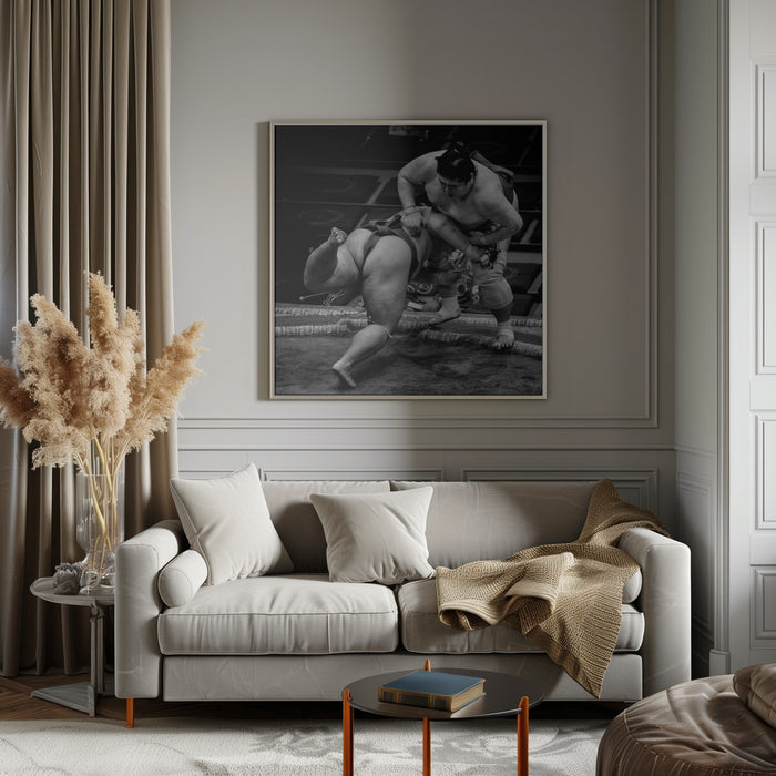 Push! by Gunarto Song Square Canvas Print Art for Modern Home Decor. Decorate your office or living room with canvas artwork