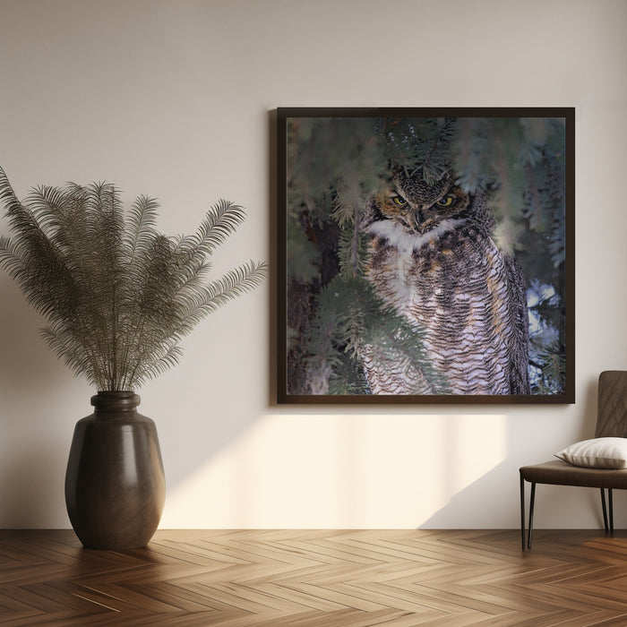 I Am Watching You by Jun Zuo Square Canvas Print Art for Modern Home Decor. Decorate your office or living room with canvas artwork