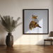 Winterfox by Pia Lindström Square Canvas Print Art for Modern Home Decor. Decorate your office or living room with canvas artwork