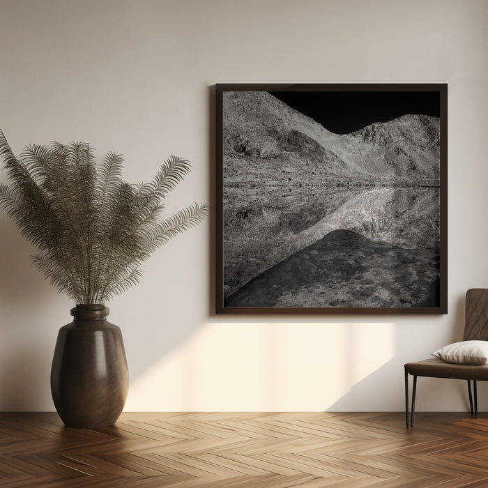 Reflection Below the Pass by James K. Papp Square Canvas Print Art for Modern Home Decor. Decorate your office or living room with canvas artwork