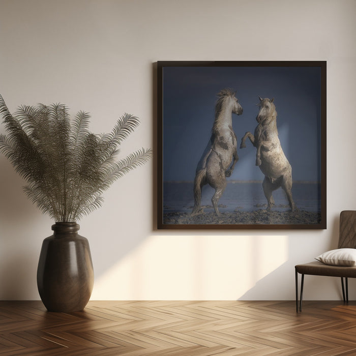 Confrontation by Rostovskiy Anton Square Canvas Print Art for Modern Home Decor. Decorate your office or living room with canvas artwork