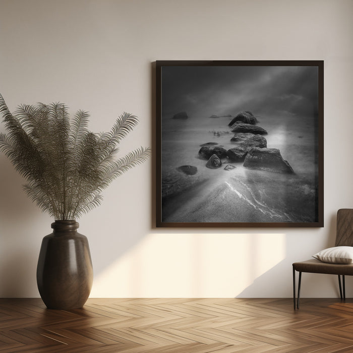 Mysterious stones ... by Joanna Maciszka Square Canvas Print Art for Modern Home Decor. Decorate your office or living room with canvas artwork