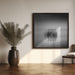Black and White Silence Square Canvas Art  George Digalakis 