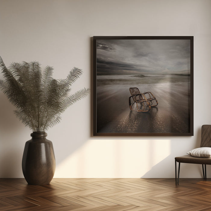 La sedia by Massimo Della Latta Square Canvas Print Art for Modern Home Decor. Decorate your office or living room with canvas artwork