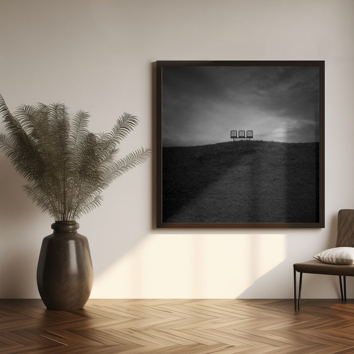 Emptiness by Jan Rauwerdink Square Canvas Print Art for Modern Home Decor. Decorate your office or living room with canvas artwork
