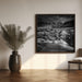 The Black Glacier by George Digalakis Square Canvas Print Art for Modern Home Decor. Decorate your office or living room with canvas artwork