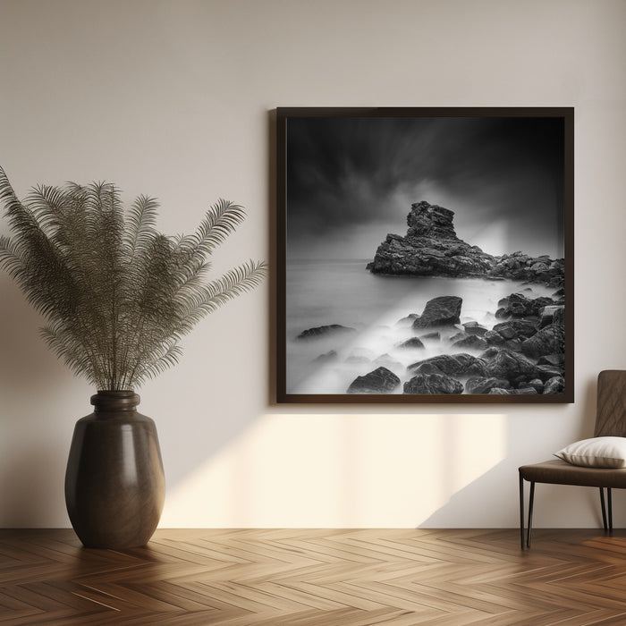 A Sea of Rocks by George Digalakis Square Canvas Print Art for Modern Home Decor. Decorate your office or living room with canvas artwork