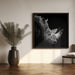 Rhino by Christian Meermann Square Canvas Print Art for Modern Home Decor. Decorate your office or living room with canvas artwork