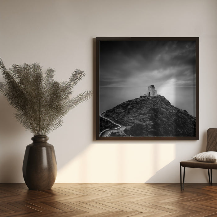 Church of the Seven Martyrs, Sifnos by George Digalakis Square Canvas Print Art for Modern Home Decor. Decorate your office or living room with canvas artwork