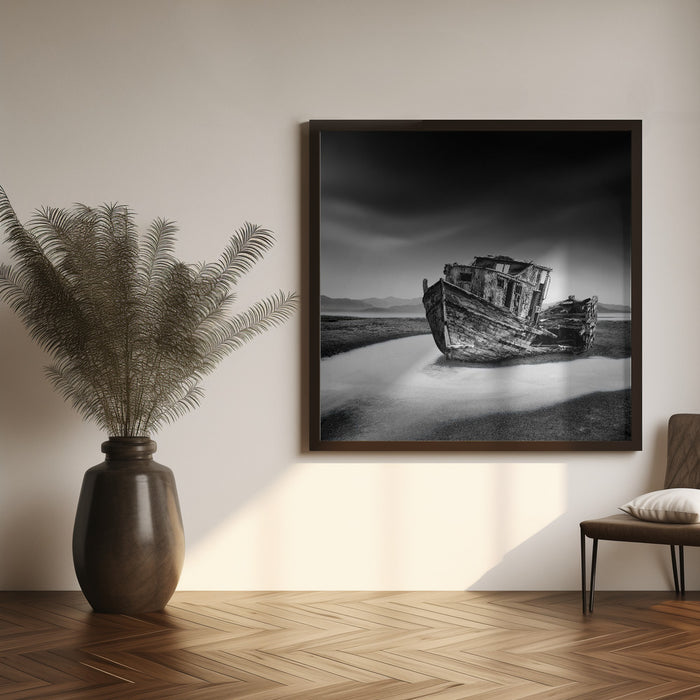 Dangerous Sea by George Digalakis Square Canvas Print Art for Modern Home Decor. Decorate your office or living room with canvas artwork