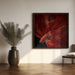 Red Fire Bettafish Square Canvas Art  Antonyus Bunjamin (Abe) 