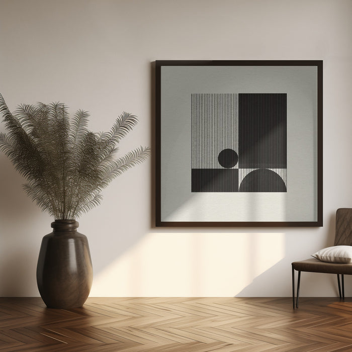Paper Object No4. by THE MIUUS STUDIO Square Canvas Print Art for Modern Home Decor. Decorate your office or living room with canvas artwork