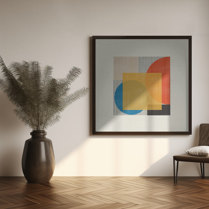 Midcentury Modern Object No2 by THE MIUUS STUDIO Square Canvas Print Art for Modern Home Decor. Decorate your office or living room with canvas artwork