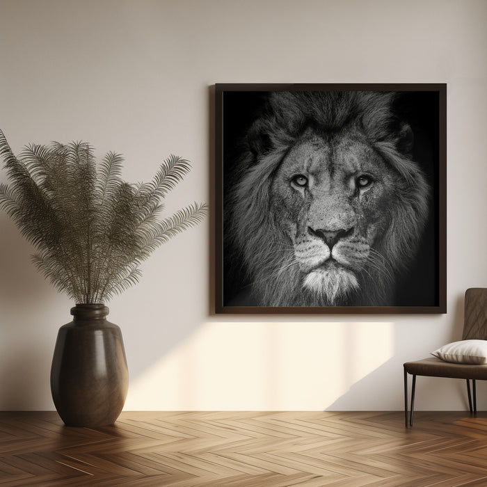 Stare Me Down #3 Square Canvas Art  Christian Meermann 