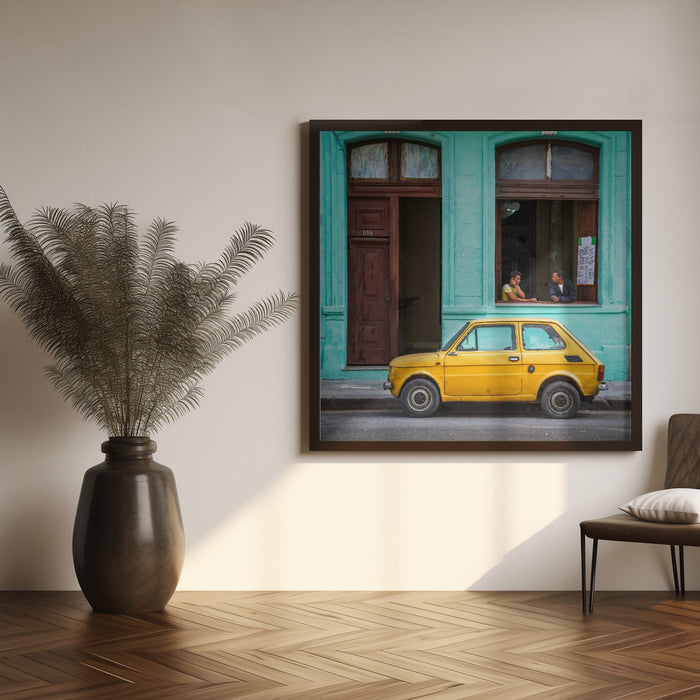 Habana Cuba #6 by Bjorn Bjornson Square Canvas Print Art for Modern Home Decor. Decorate your office or living room with canvas artwork