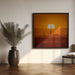 SunRise for a new morning by Barak Shacked Square Canvas Print Art for Modern Home Decor. Decorate your office or living room with canvas artwork