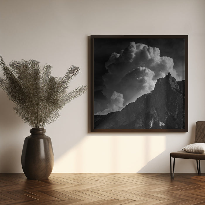 santnerspitze by Andy Dauer Square Canvas Print Art for Modern Home Decor. Decorate your office or living room with canvas artwork