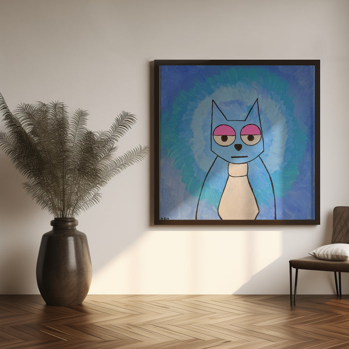 Cat Square Canvas Art  Gulnara Khamitova 