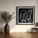 Black Scribble Lines 1 by Sharyn Bursic Square Canvas Print Art for Modern Home Decor. Decorate your office or living room with canvas artwork