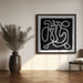 Black Scribble 3 by Sharyn Bursic Square Canvas Print Art for Modern Home Decor. Decorate your office or living room with canvas artwork