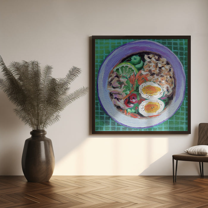 Ramen by Key and Sea Creative Square Canvas Print Art for Modern Home Decor. Decorate your office or living room with canvas artwork