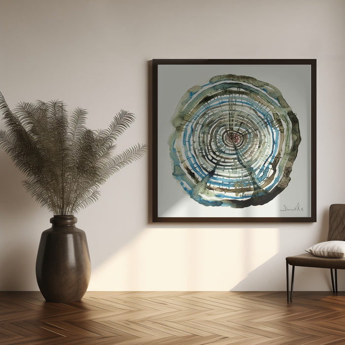 Water Oak Square Canvas Art  Dan Hobday 