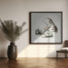 Vintage Agaricus Augustus Mushroom Square Canvas Art  Biodiversity Heritage Library 