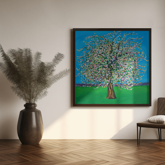 Apple Blossom by Alice Straker Square Canvas Print Art for Modern Home Decor. Decorate your office or living room with canvas artwork
