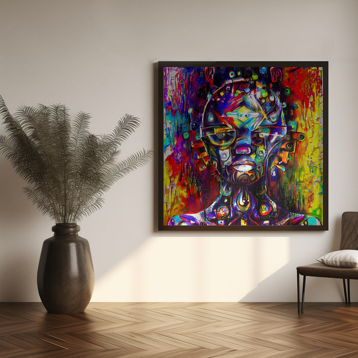 AZ04 by mnemonixART Square Canvas Print Art for Modern Home Decor. Decorate your office or living room with canvas artwork
