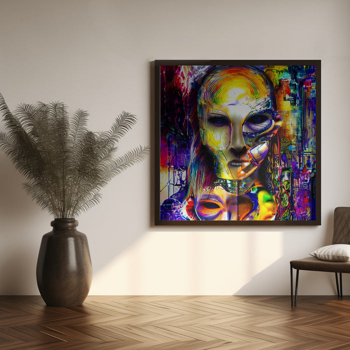 AZ05 by mnemonixART Square Canvas Print Art for Modern Home Decor. Decorate your office or living room with canvas artwork