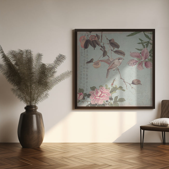 Chinoiserie No3 Square Canvas Art  Andrea Haase 