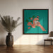 Pigeons In Pakistan  Erum Khalili.png Square Canvas Art  Erum Khalili 