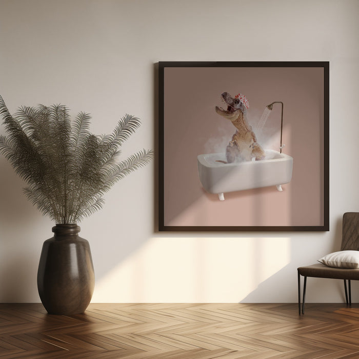 Hot Roar Square Canvas Art  Artem Pozdniakov 