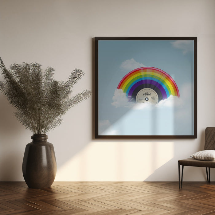 Over the Rainbow by Artem Pozdniakov Square Canvas Print Art for Modern Home Decor. Decorate your office or living room with canvas artwork