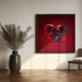 Death Love by Artem Pozdniakov Square Canvas Print Art for Modern Home Decor. Decorate your office or living room with canvas artwork