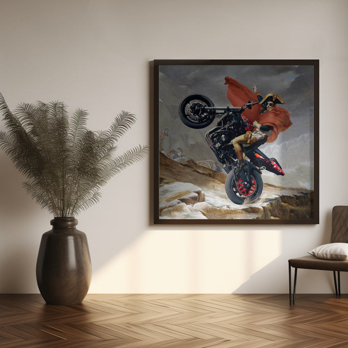 Vroom Vroom! by Artem Pozdniakov Square Canvas Print Art for Modern Home Decor. Decorate your office or living room with canvas artwork