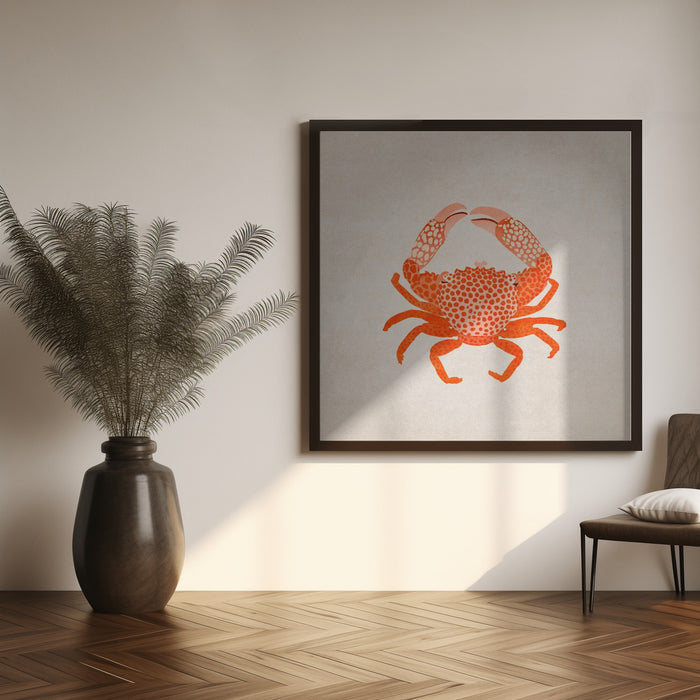 Yengec Square Canvas Art  Emel Tunaboylu 