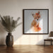 Baby Fox Square Canvas Art  Emel Tunaboylu 