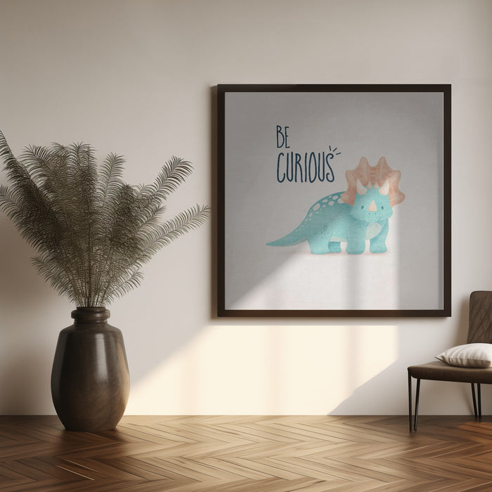 Dino Yaprak Ense by Emel Tunaboylu Square Canvas Print Art for Modern Home Decor. Decorate your office or living room with canvas artwork