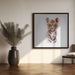 Baby Tiger by Emel Tunaboylu Square Canvas Print Art for Modern Home Decor. Decorate your office or living room with canvas artwork