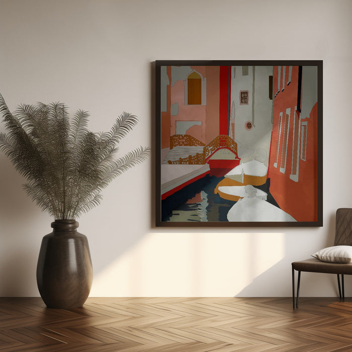 Venedig2 by Ana Rut Bre Square Canvas Print Art for Modern Home Decor. Decorate your office or living room with canvas artwork