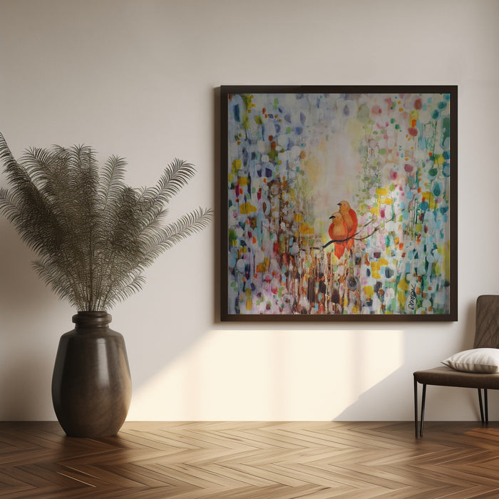 Tel Que Nous Sommes by Sylvie Demers Square Canvas Print Art for Modern Home Decor. Decorate your office or living room with canvas artwork