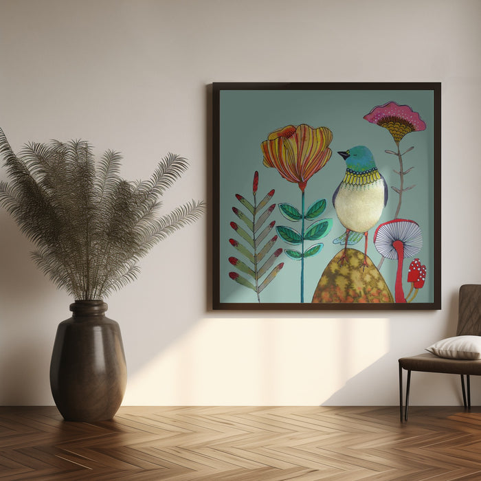 My Heart of Gold by Sylvie Demers Square Canvas Print Art for Modern Home Decor. Decorate your office or living room with canvas artwork